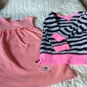 Fleece Dress and Sweatshirt Top Carter's 4T make offer